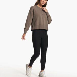 Vuori Laguna Henley Long Sleeve - Cocoa